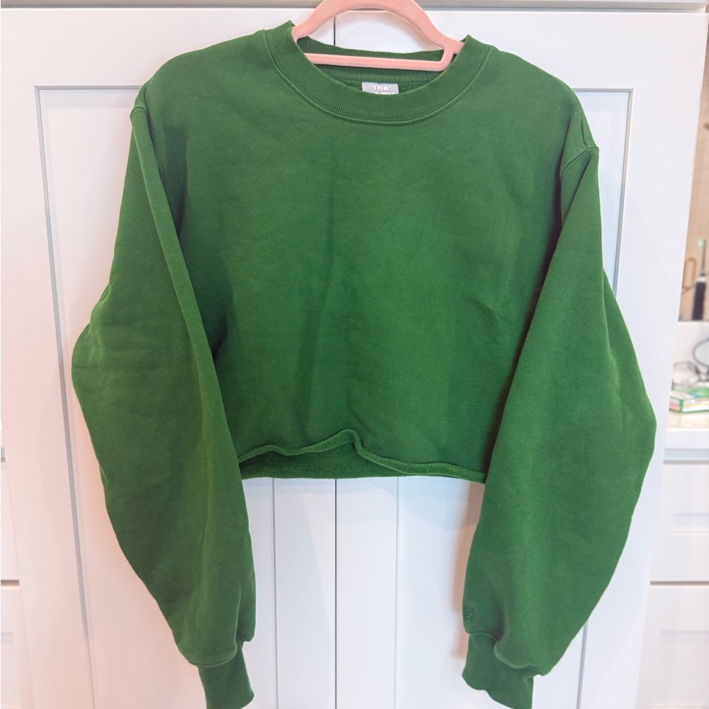 Aritzia Cozy Fleece Jogger Lounge Set Green Size Small - Picture 2 of 7